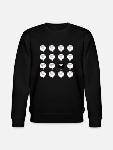 Schaf - Stanley/Stella Unisex Bio-Sweatshirt CHANGER - Schwarz