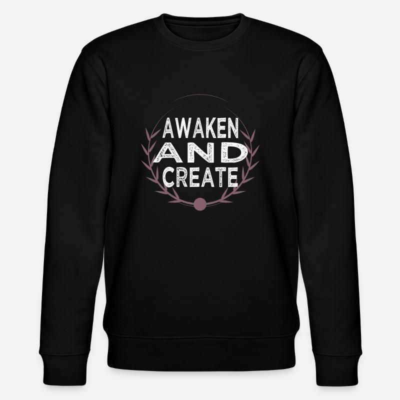 development awesome progress present research - Stanley/Stella Unisex Bio-Sweatshirt CHANGER  - Schwarz