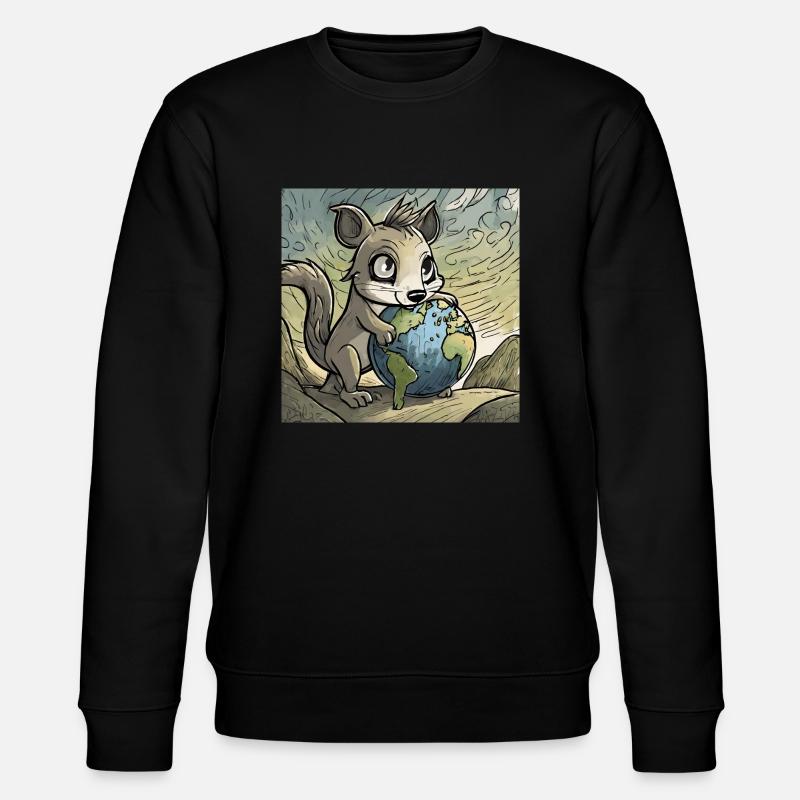 cute anime design - Stanley/Stella Unisex Bio-Sweatshirt CHANGER  - Schwarz