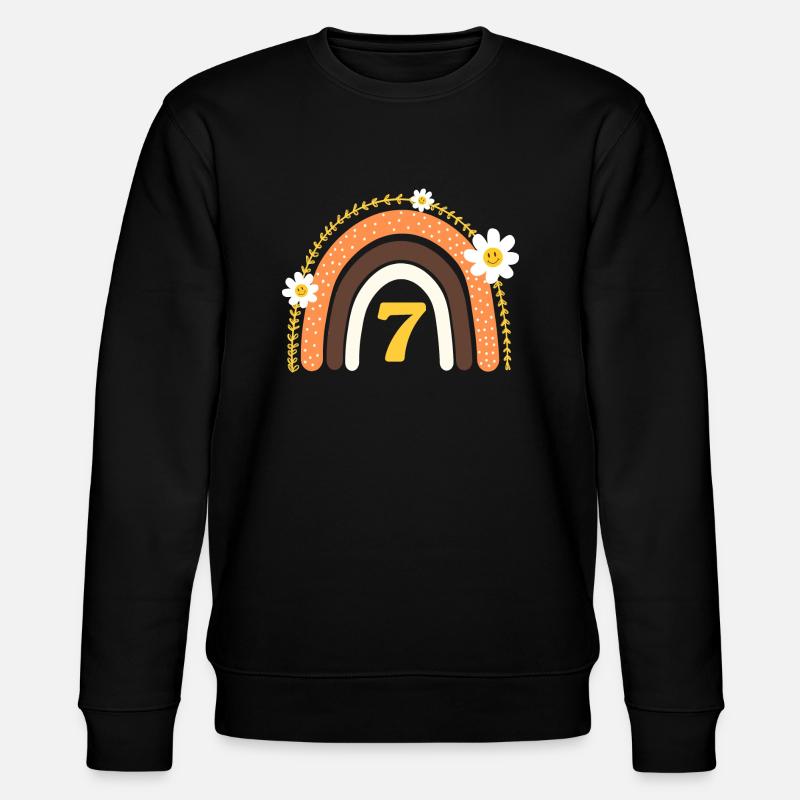 7e anniversaire rainbow jaune - Sweat bio CHANGER Stanley/Stella Unisexe - noir