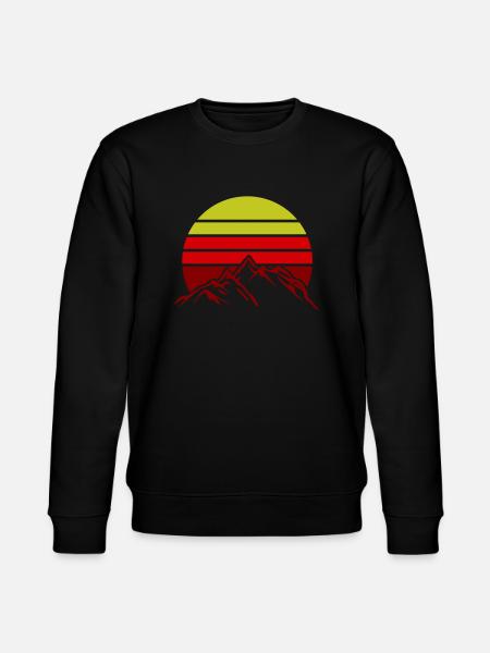 Mountains Mountains - Stanley/Stella CHANGER Unisex Organic Sweatshirt - black