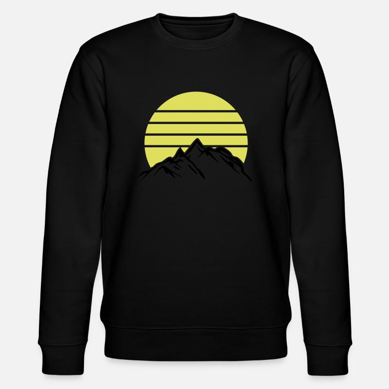 Mountains Mountains Mountains 1 - Stanley/Stella CHANGER Unisex Organic Sweatshirt - black