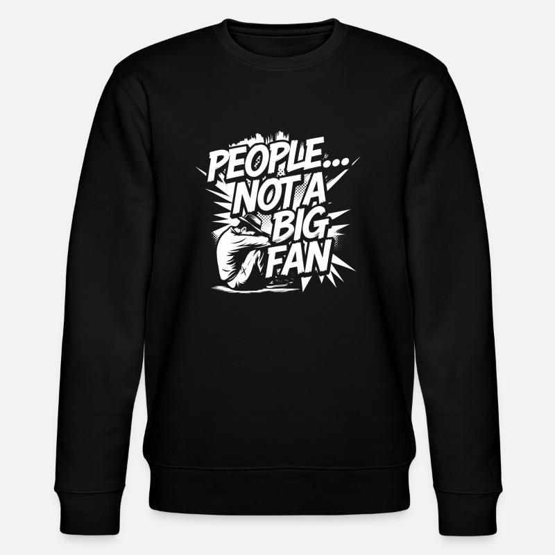 Humorously distanced - Stanley/Stella CHANGER Unisex Organic Sweatshirt - black