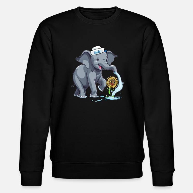 Éléphant Eléphant Maritime - Sweat bio CHANGER Stanley/Stella Unisexe - noir