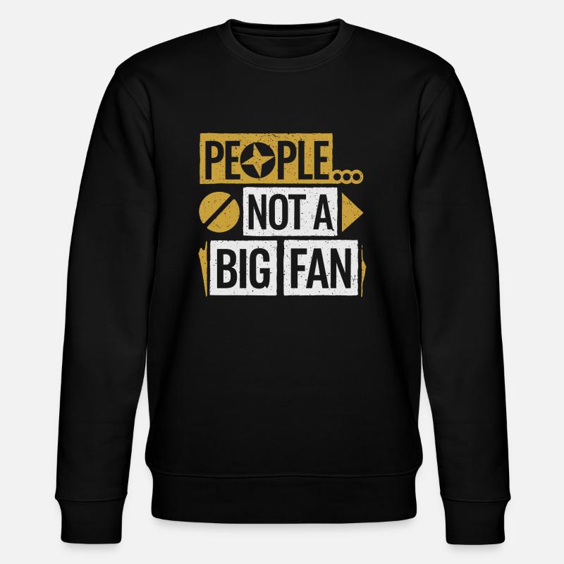 Humorously distanced - Stanley/Stella CHANGER Unisex Organic Sweatshirt - black