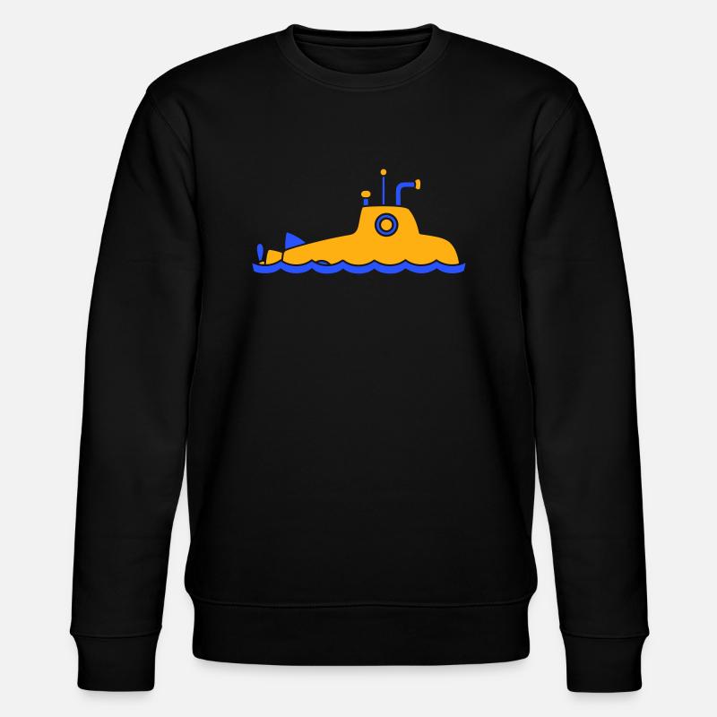 Surfaced Submarine Water Surface Dive - Stanley/Stella CHANGER Unisex Organic Sweatshirt - black