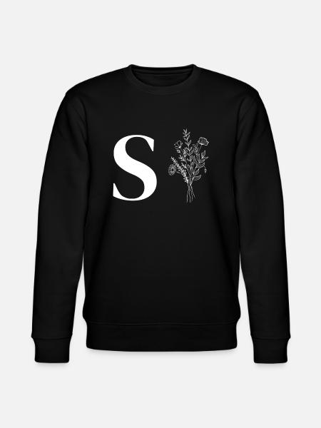 Minimalist flowers - Stanley/Stella CHANGER Unisex Organic Sweatshirt - black