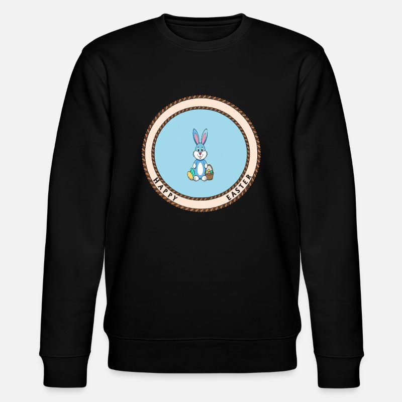 Happy Easter - Stanley/Stella CHANGER Unisex Organic Sweatshirt - black