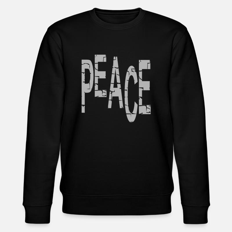 Friede - Stanley/Stella Unisex Bio-Sweatshirt CHANGER  - Schwarz