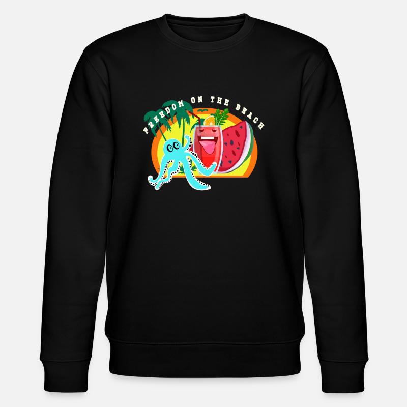 Plage, mer et liberté - Sweat bio CHANGER Stanley/Stella Unisexe - noir