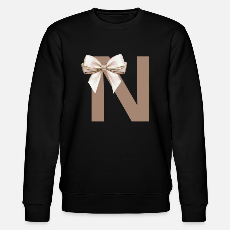 Buchstabe N Knoten - Stanley/Stella Unisex Bio-Sweatshirt CHANGER  - Schwarz