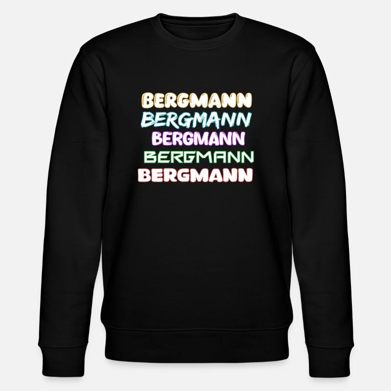 Job Bergmann - Stanley/Stella Unisex Bio-Sweatshirt CHANGER  - Schwarz