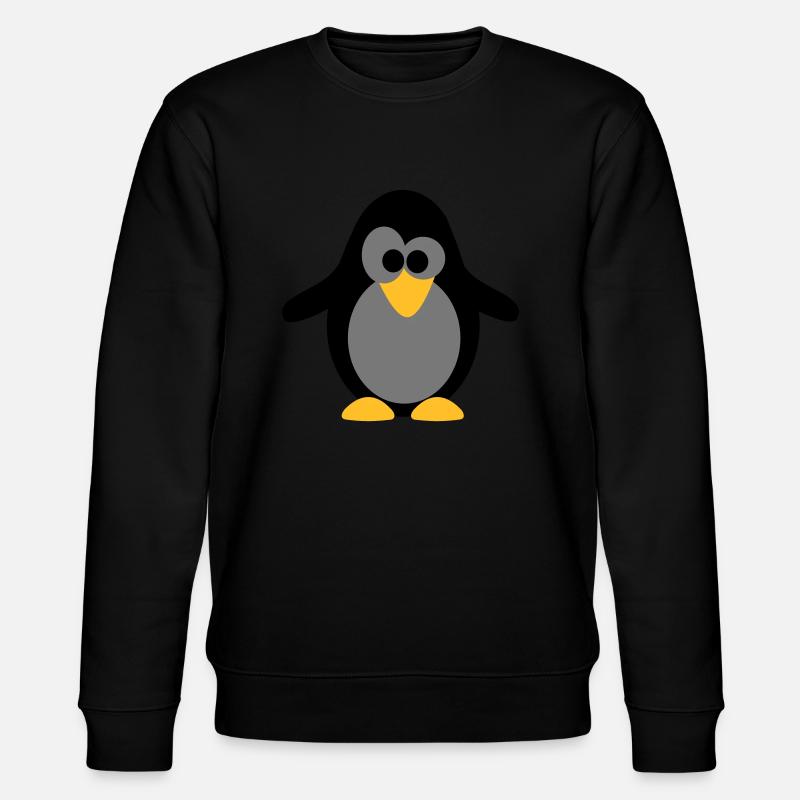 Pinguin - Stanley/Stella Unisex Bio-Sweatshirt CHANGER  - Schwarz