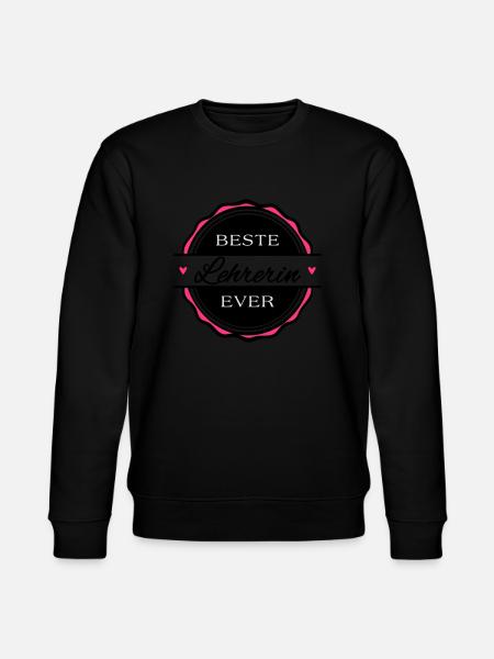Beste Lehrerin ever - Stanley/Stella Unisex Bio-Sweatshirt CHANGER - Schwarz