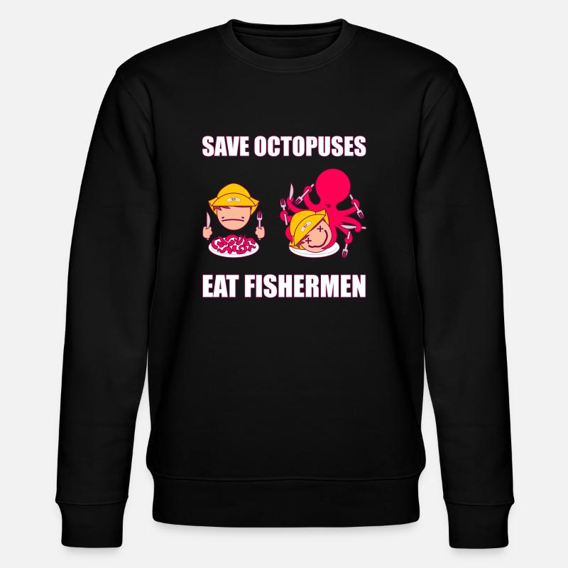 SAVE OCTOPUSES - Sweat bio CHANGER Stanley/Stella Unisexe - noir