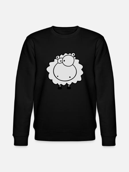 Kleines kuschel Schäfchen - Stanley/Stella Unisex Bio-Sweatshirt CHANGER - Schwarz