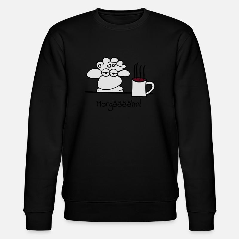 müdes Schaf - Stanley/Stella Unisex Bio-Sweatshirt CHANGER  - Schwarz