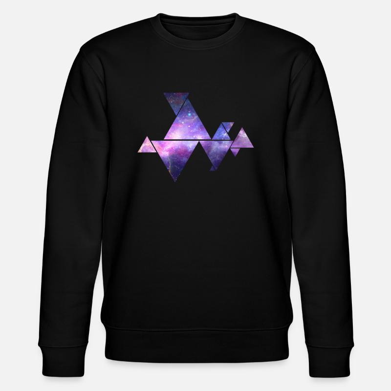 Facettes triangle Galaxy - Sweat bio CHANGER Stanley/Stella Unisexe - noir