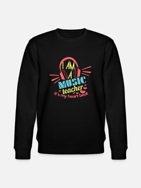 Music teacher saying - Stanley/Stella CHANGER Unisex Organic Sweatshirt - black