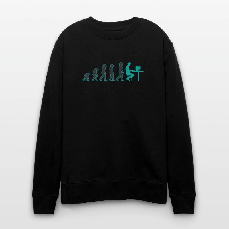 Evolution computer nerd nerds gift idea Stanley/Stella CHANGER Unisex Organic Sweatshirt