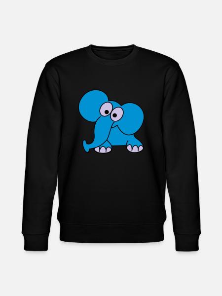 elefant - Stanley/Stella Unisex Bio-Sweatshirt CHANGER  - Schwarz