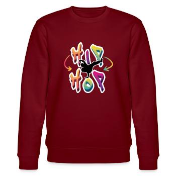 Hip Hop - Dancer Geschenk Geburtstag Tanzen Street - Stanley/Stella Unisex Bio-Sweatshirt CHANGER  - Burgunderrot - Vorne - Nik (191cm) & Marisol (170cm)