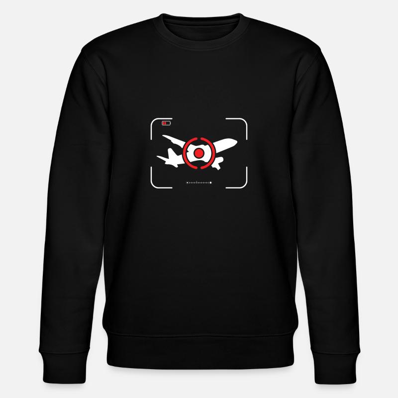Planespotter - Stanley/Stella Unisex Bio-Sweatshirt CHANGER  - Schwarz