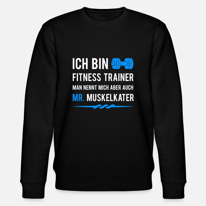 Fitnesstrainer - Stanley/Stella Unisex Bio-Sweatshirt CHANGER  - Schwarz
