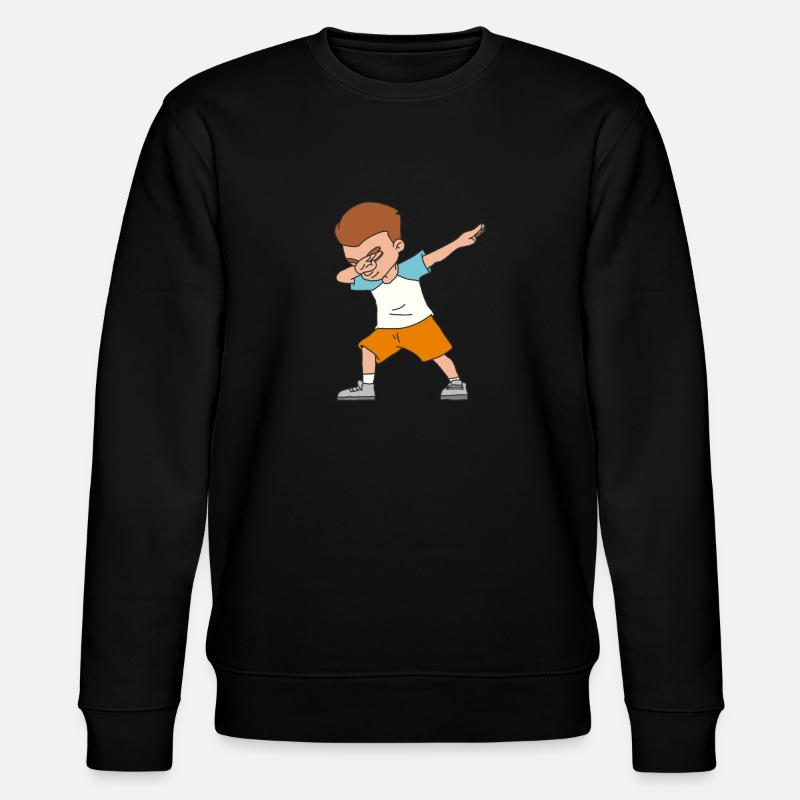 Dabbing boy - Stanley/Stella Unisex Bio-Sweatshirt CHANGER  - Schwarz