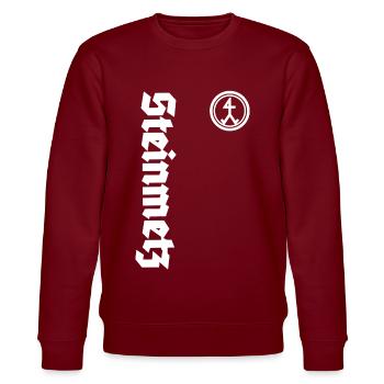 Tailleur de pierre - Sweat bio CHANGER Stanley/Stella Unisexe - bordeaux - Devant - Nik (191cm) & Marisol (170cm)