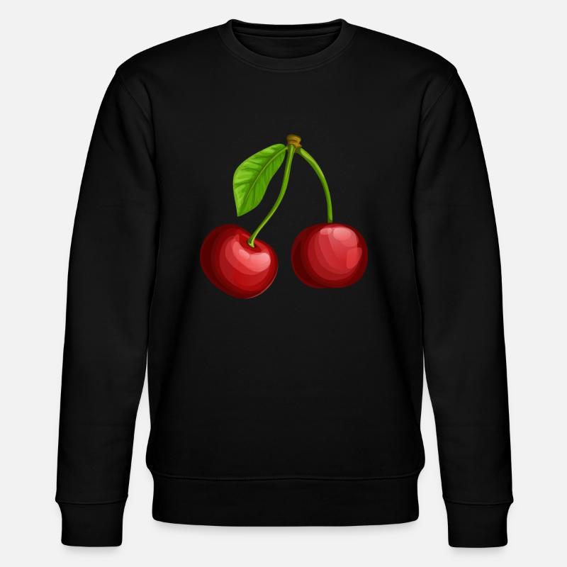 Süße Kirschen - Stanley/Stella Unisex Bio-Sweatshirt CHANGER - Schwarz