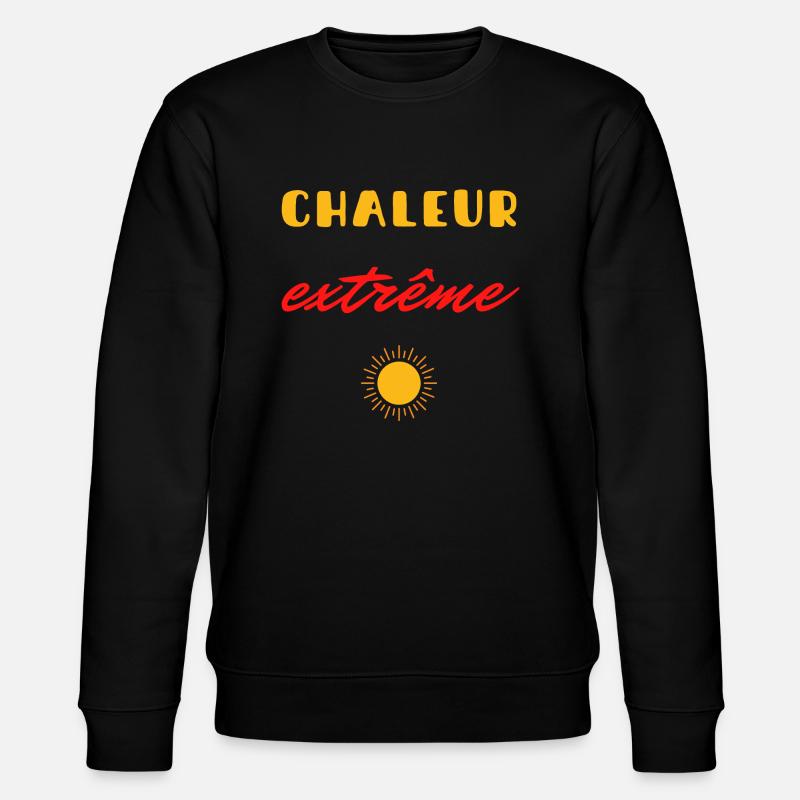 CHALEUR EXTRÊME SOLEIL ÉTÉ - Sweat bio CHANGER Stanley/Stella Unisexe - noir