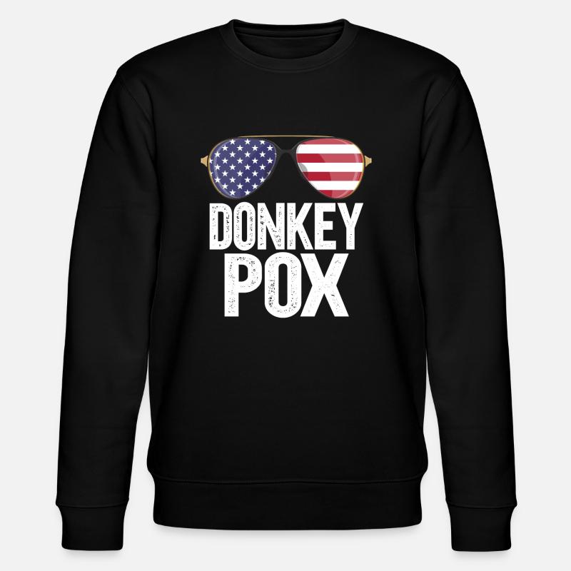 Donkey Pox - Stanley/Stella Unisex Bio-Sweatshirt CHANGER  - Schwarz