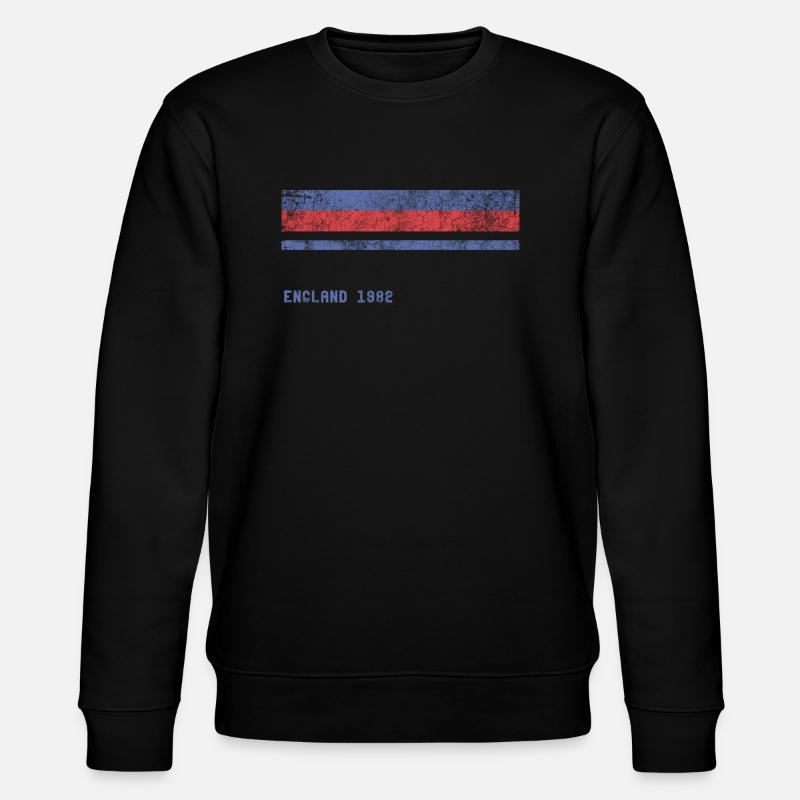 England 1982 - Stanley/Stella Unisex Bio-Sweatshirt CHANGER  - Schwarz