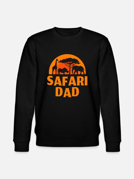 Safari Dad - Stanley/Stella CHANGER Unisex Organic Sweatshirt - black