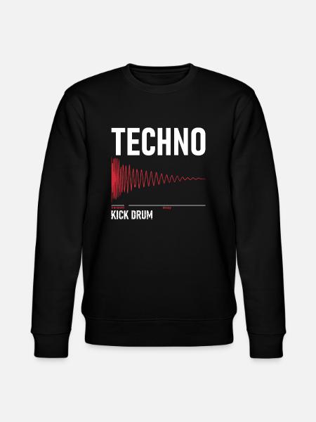 Techno - Kick Drum - Stanley/Stella Unisex Bio-Sweatshirt CHANGER - Schwarz