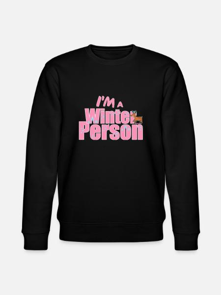 Winter - Winterspruch - Stanley/Stella Unisex Bio-Sweatshirt CHANGER - Schwarz