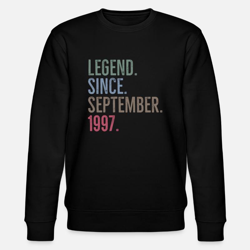 Légende depuis septembre 1997 - Sweat bio CHANGER Stanley/Stella Unisexe - noir