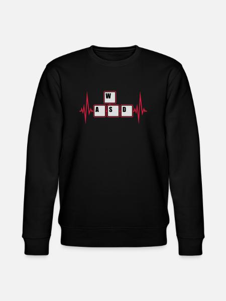 WASD Keyboard Keys Gamer - Stanley/Stella CHANGER Unisex Organic Sweatshirt - black