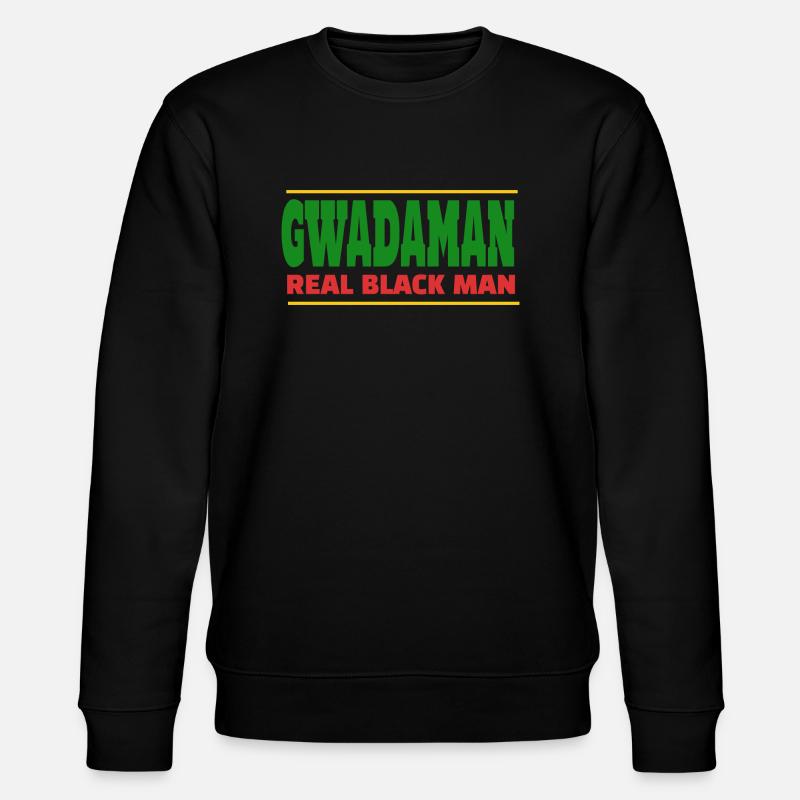Gwadaman, echter schwarzer Mann - Stanley/Stella Unisex Bio-Sweatshirt CHANGER  - Schwarz