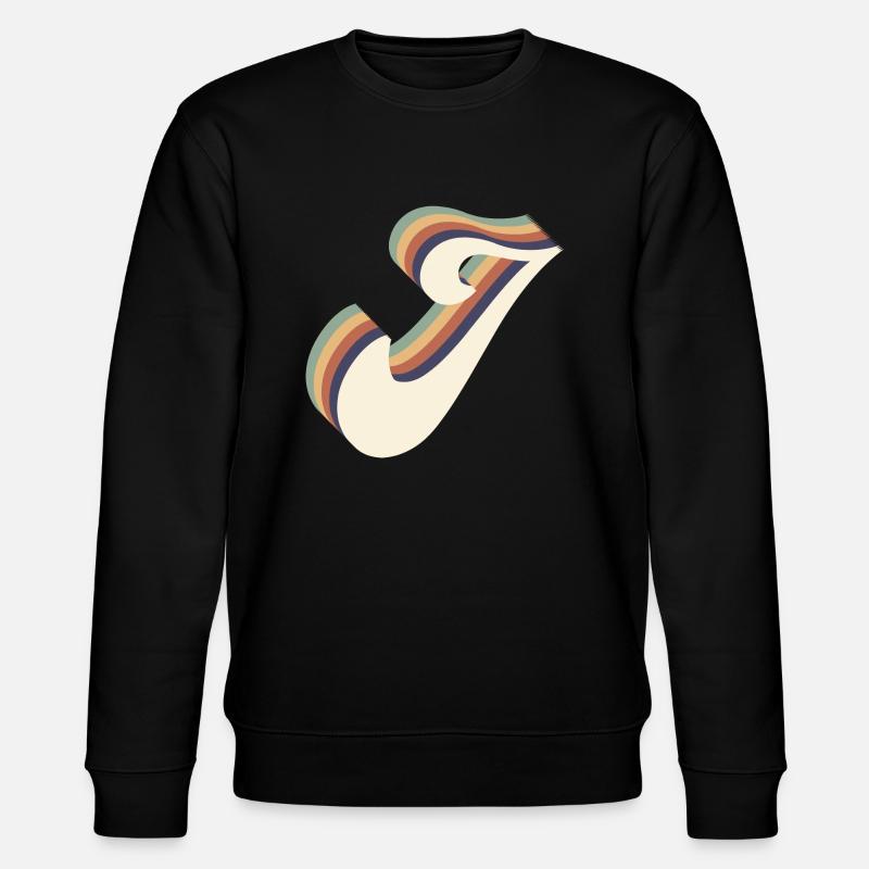 Buchstabe j - Stanley/Stella Unisex Bio-Sweatshirt CHANGER  - Schwarz