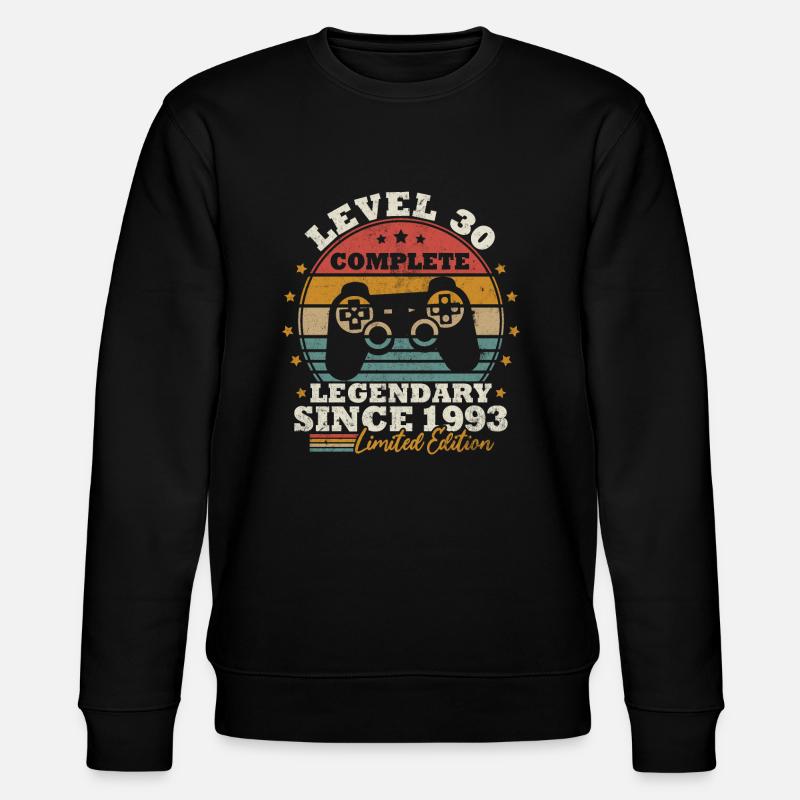 Level 30 unlocked - Stanley/Stella CHANGER Unisex Organic Sweatshirt - black