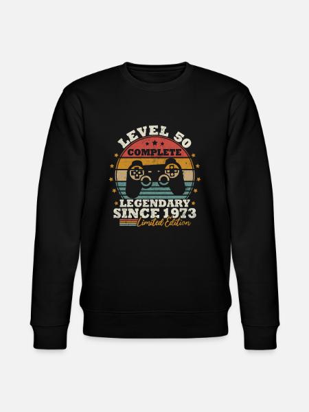 Level 50 unlocked - Stanley/Stella CHANGER Unisex Organic Sweatshirt - black