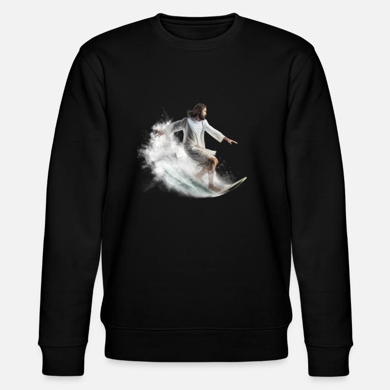 Dieu du surf - Sweat bio CHANGER Stanley/Stella Unisexe - noir