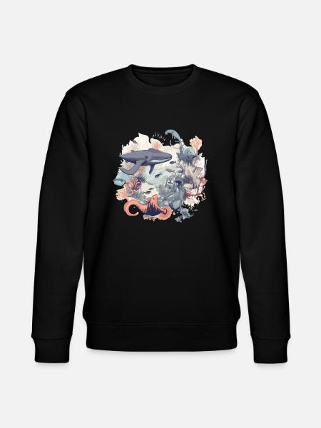 Créatures de la mer - Sweat bio CHANGER Stanley/Stella Unisexe - noir