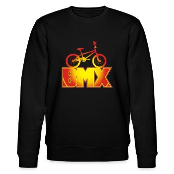 Vélo BMX - Sweat bio CHANGER Stanley/Stella Unisexe - noir - Devant - Nik (191cm) & Marisol (170cm)