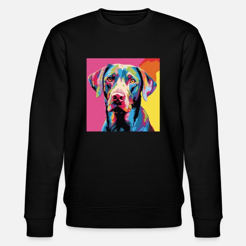 Labrador Retriever Pop Art - Sweat bio CHANGER Stanley/Stella Unisexe - noir