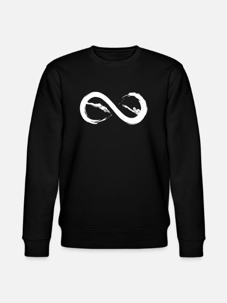 Infinity-Schwimmen - Stanley/Stella Unisex Bio-Sweatshirt CHANGER - Schwarz