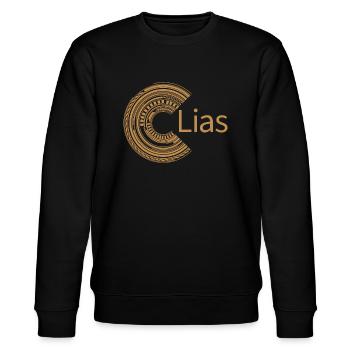 Für Lias - Stanley/Stella Unisex Bio-Sweatshirt CHANGER  - Schwarz - Vorne - Nik (191cm) & Marisol (170cm)