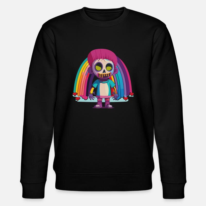 Pride Zombie 07 - Stanley/Stella Unisex Bio-Sweatshirt CHANGER - Schwarz